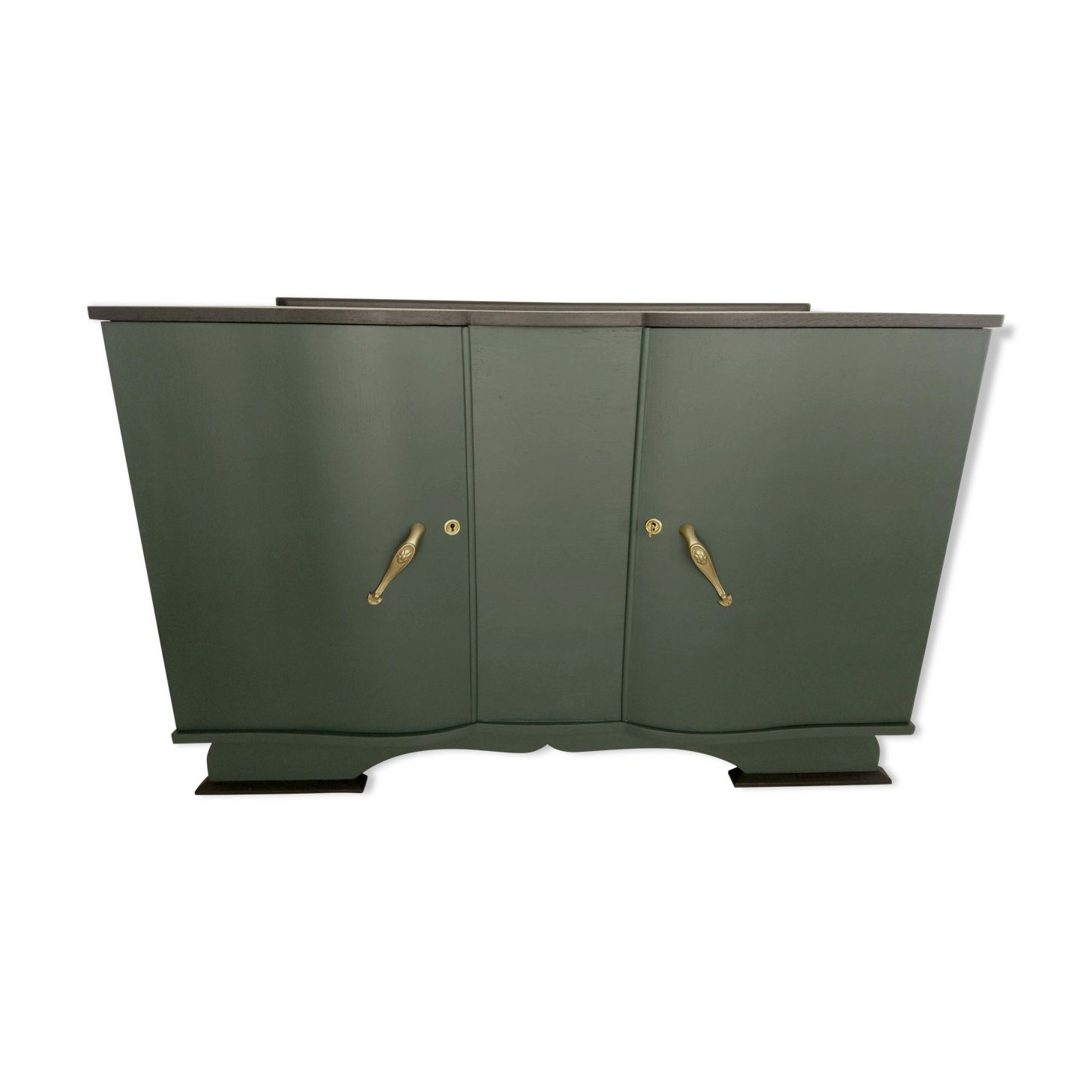 Art Deco buffet green and black