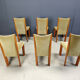 Vintage Danish dining chairs set of 6 - 1970s