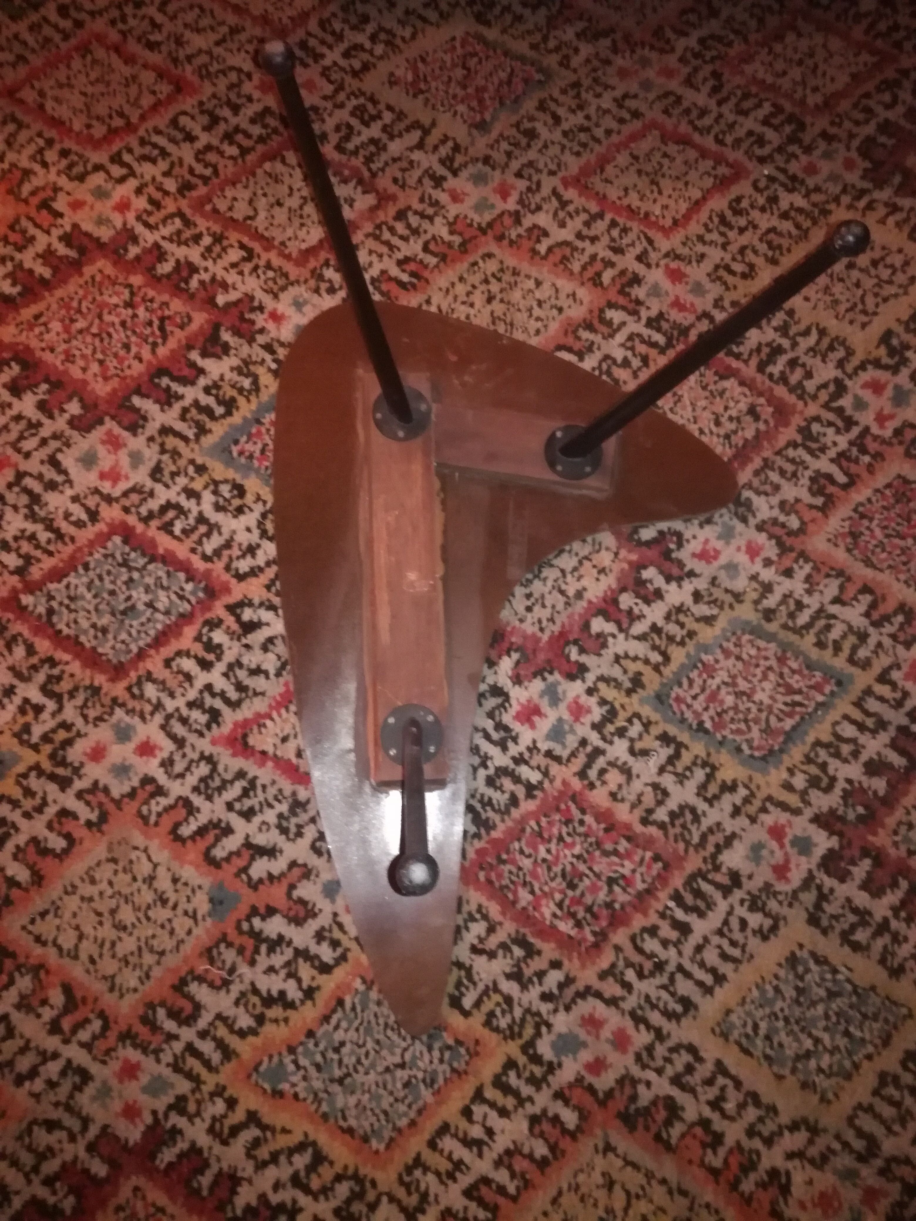 Boomerang tripod coffee table 1960