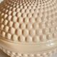 Pale pink ceramic lamp from the 90s