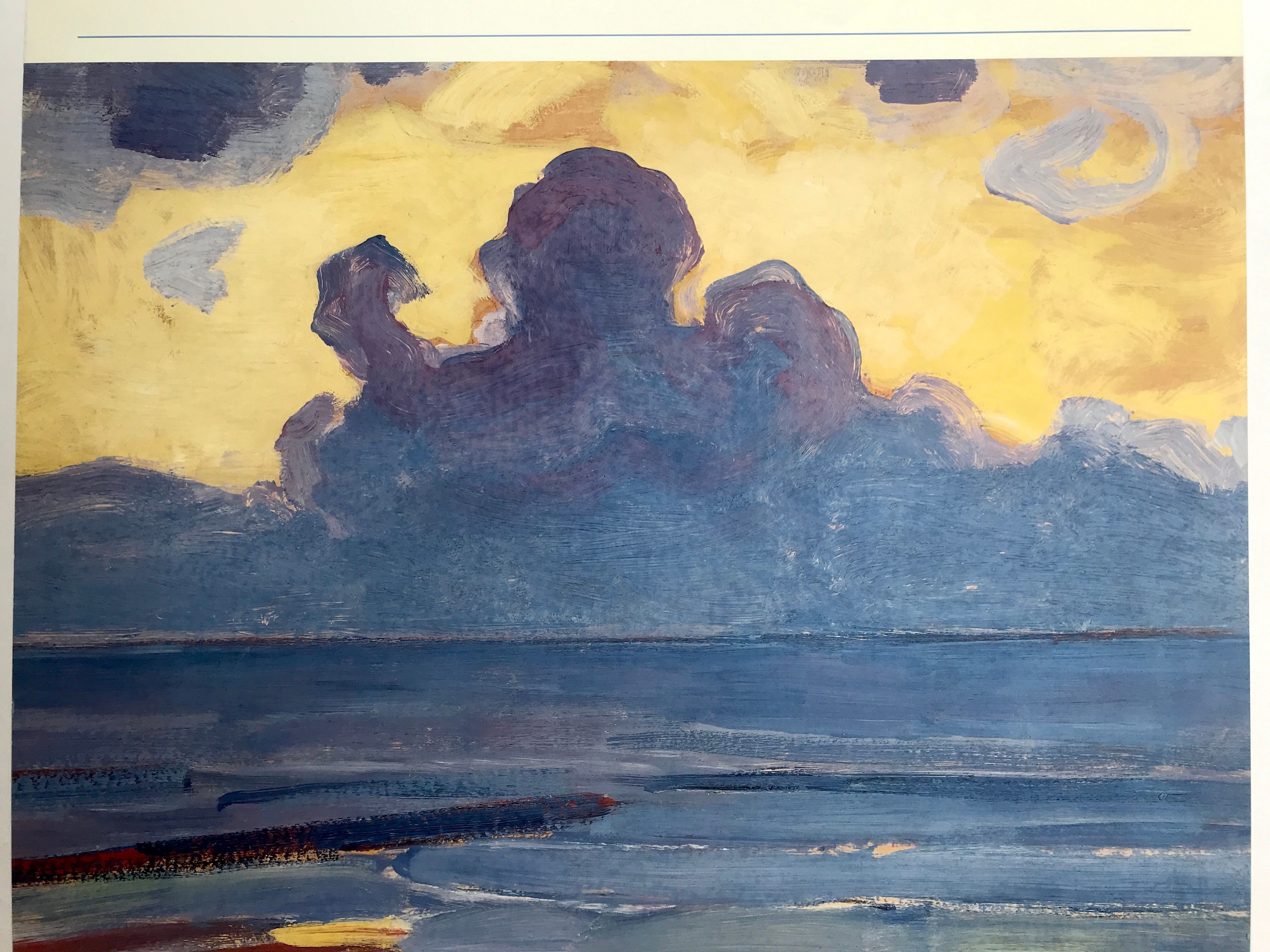 Original poster after Piet MONDRIAN, By the sea, Yale University, 1988