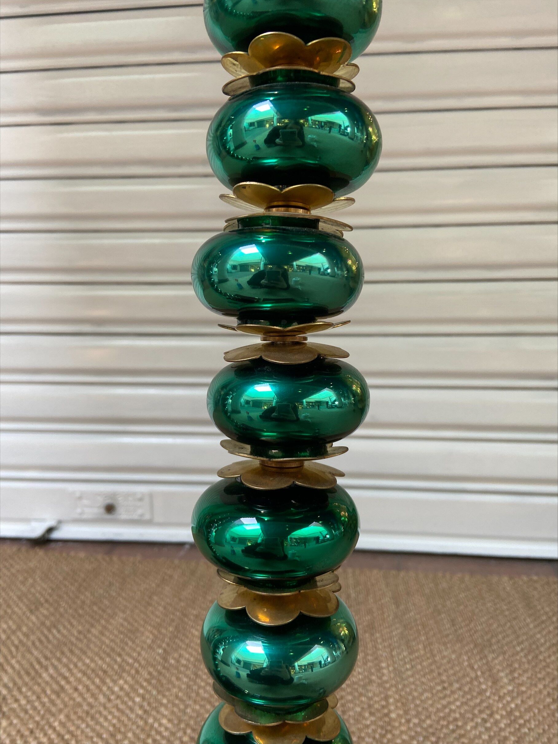 Pair of lamp legs / Murano glass / 1980