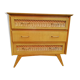 Commode en rotin années 50
