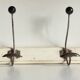 ANTIQUE SCHOOL COAT RACK White Wood