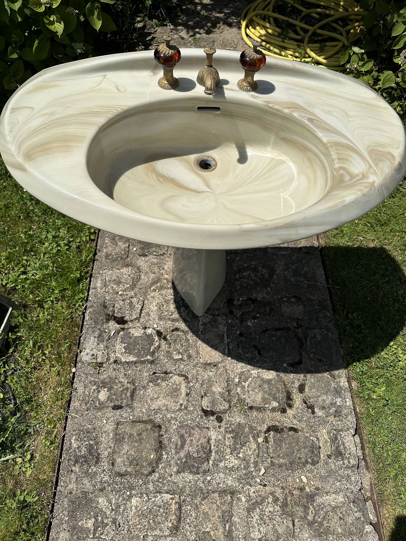 Lavabo vintage marbré -Idéal Standard