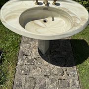 Lavabo vintage marbré -Idéal Standard