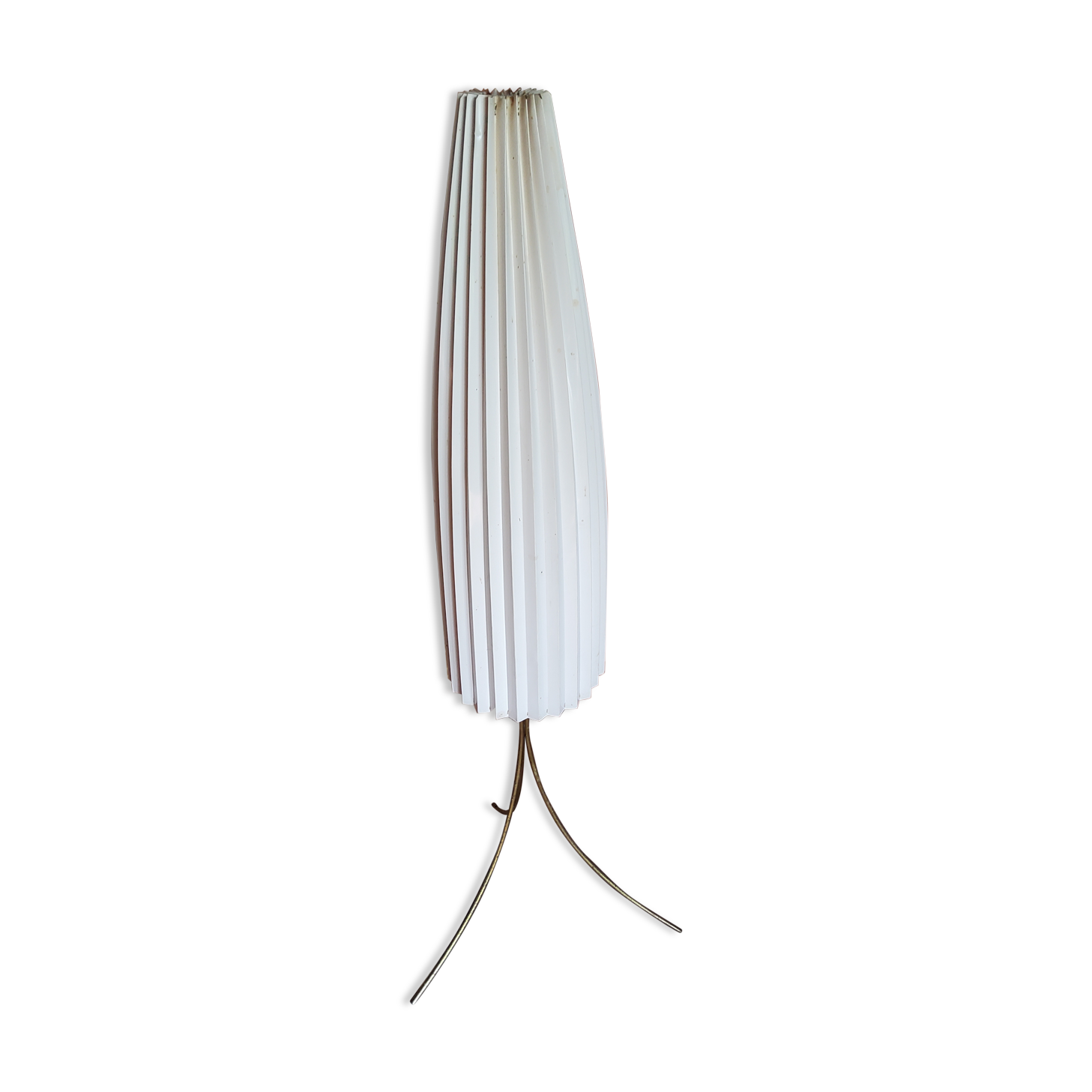 1950s lamppost in gold and rhodoid metal