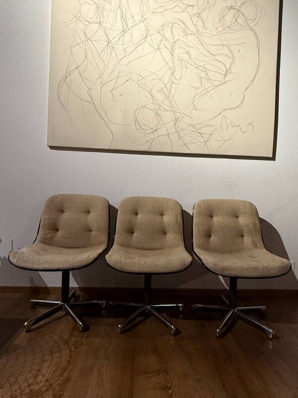 3 fauteuils Pollock pour Strafor