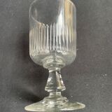 6 grands verres en cristal taillé XIXème