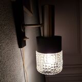 60s chrome design wall apply with Philips Space Age glass blind