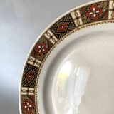 Luneville dessert plates with ethnic decor