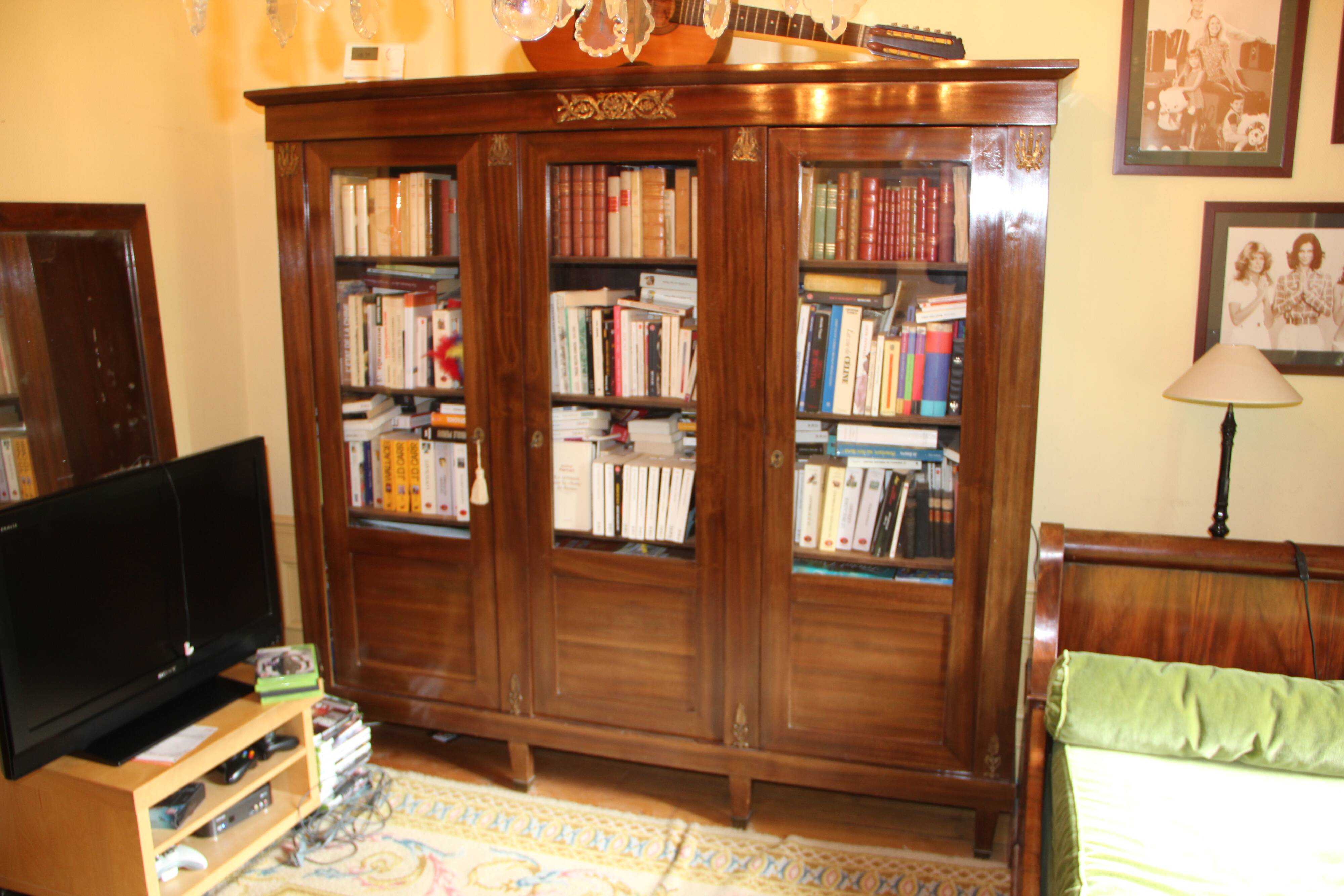 Empire glass bookcase
