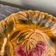 Assiette barbotine fruits