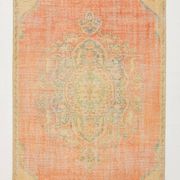 5x9 Soft Vintage Oushak Handmade Area Rug, 145x272 Cm