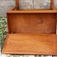 Wooden school desk and chair, 1950s