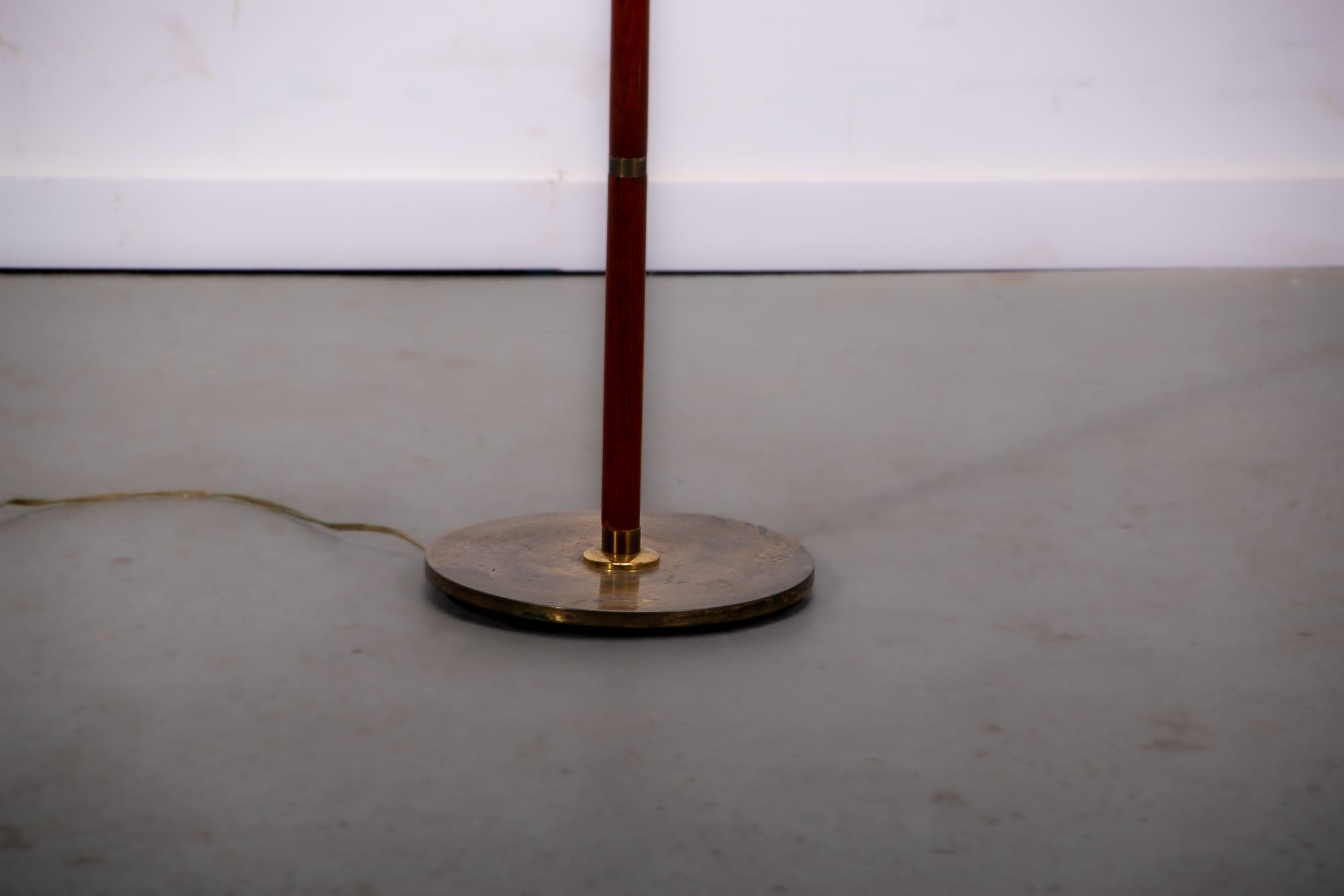 Danish teak and brass floor lamp circa 1960
