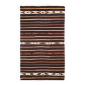 Tapis Kilim turc à motif marocain rayé en 100 % laine, 181x305 cm