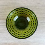 6 amber green cups