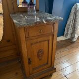 Wooden and marble dressing table