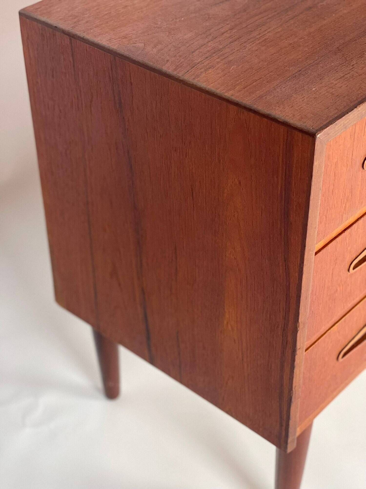 Scandinavian teak chest of drawers from the 1960s.