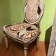Chairs in Lacquer and Ikat Damask Upholstery, Set of 2