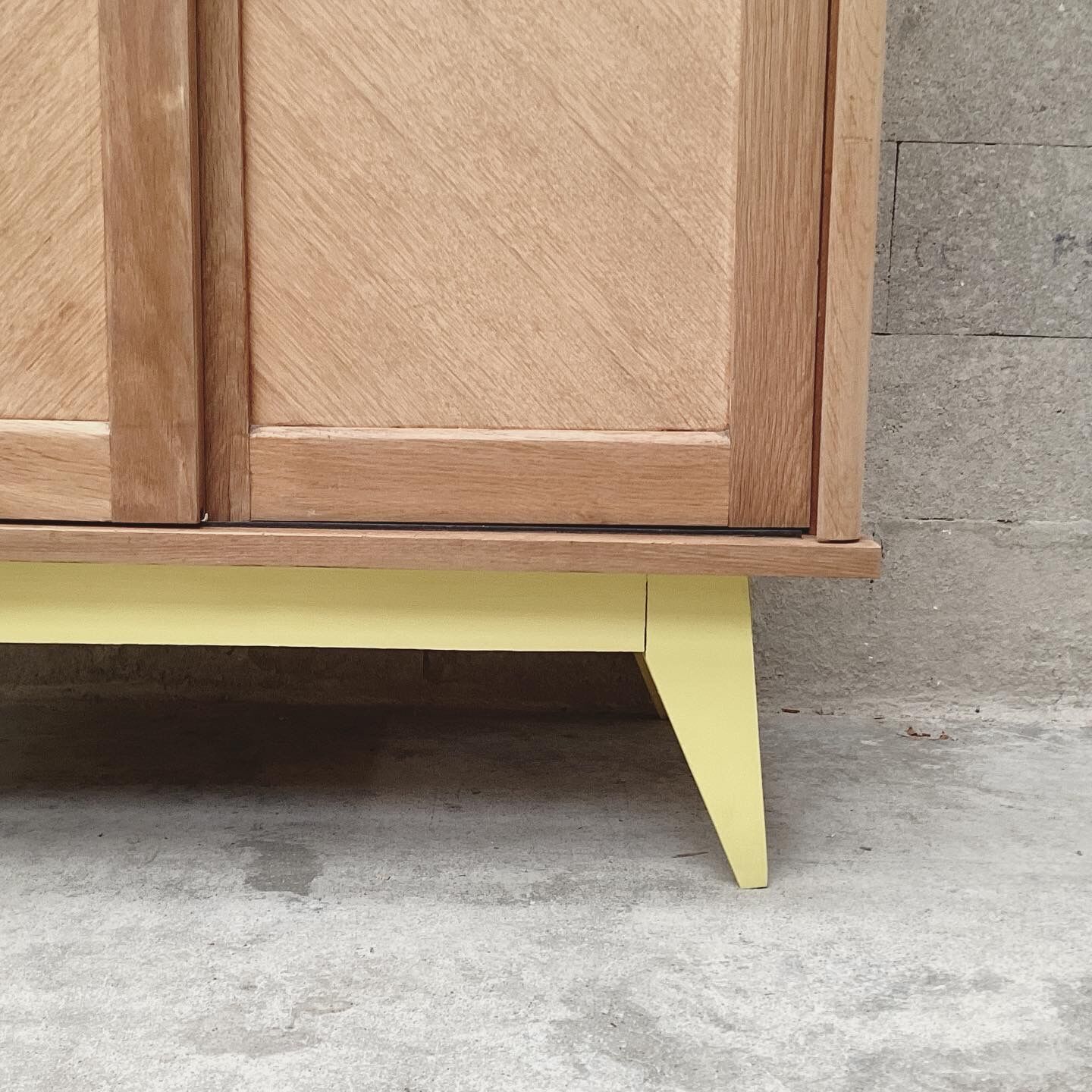 Vintage compass feet cabinet