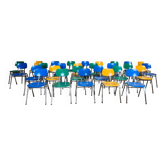 59 vintage colorful chairs