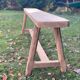 Solid oak farmhouse bench
