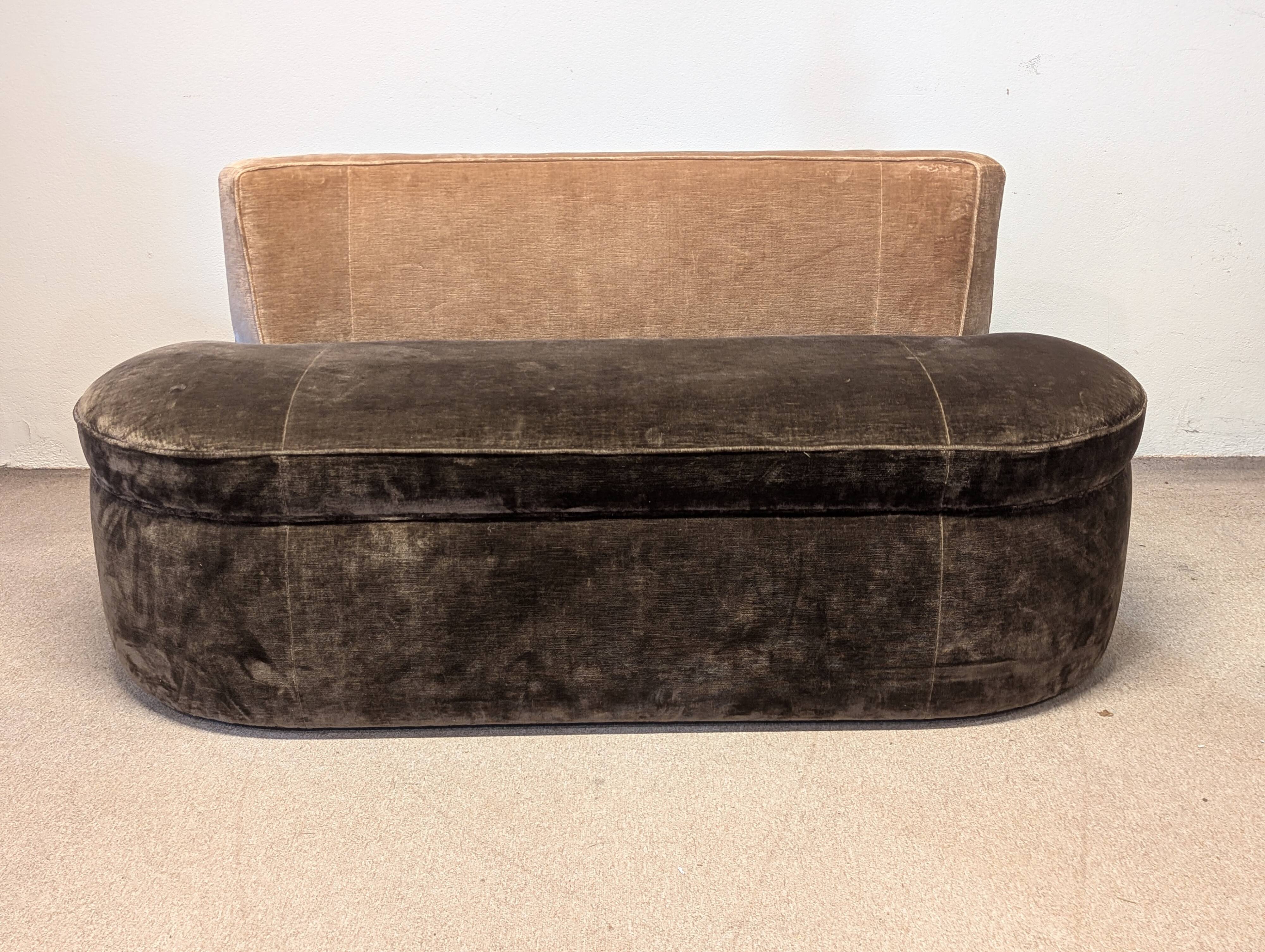 Velvet bench from Boucheron Paris.