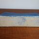 Large vintage ceramic bowl j. legros - modernist design blue spotted