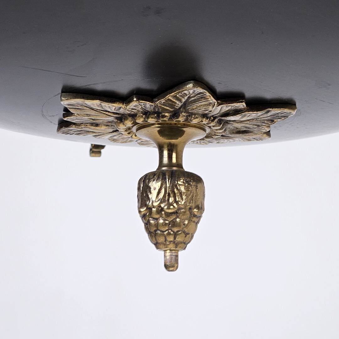 Empire-Style Ceiling Lamp — Sheet Metal & Brass — 20th Century — Classic Ar
