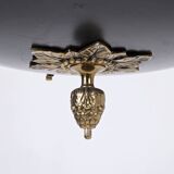 Empire-Style Ceiling Lamp — Sheet Metal & Brass — 20th Century — Classic Ar