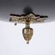 Empire-Style Ceiling Lamp — Sheet Metal & Brass — 20th Century — Classic Ar