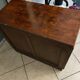 Commode art deco en noyer et ronce de noyer