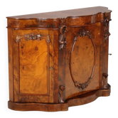 Buffet ancien Louis-Philippe en noyer sculpté XIXe siècle