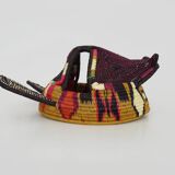 Folk art Handwoven decorative mask from Panama, Nemboro