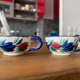 Set of 2 Henriot Quimper Cups