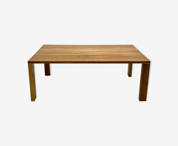 Walnut dining table by Didier Gomez edition Ligne Roset