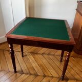 Table de jeux acajou