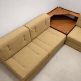 Corner sofa from the 60s-70s by Dřevotvar, mid-century Czech design.