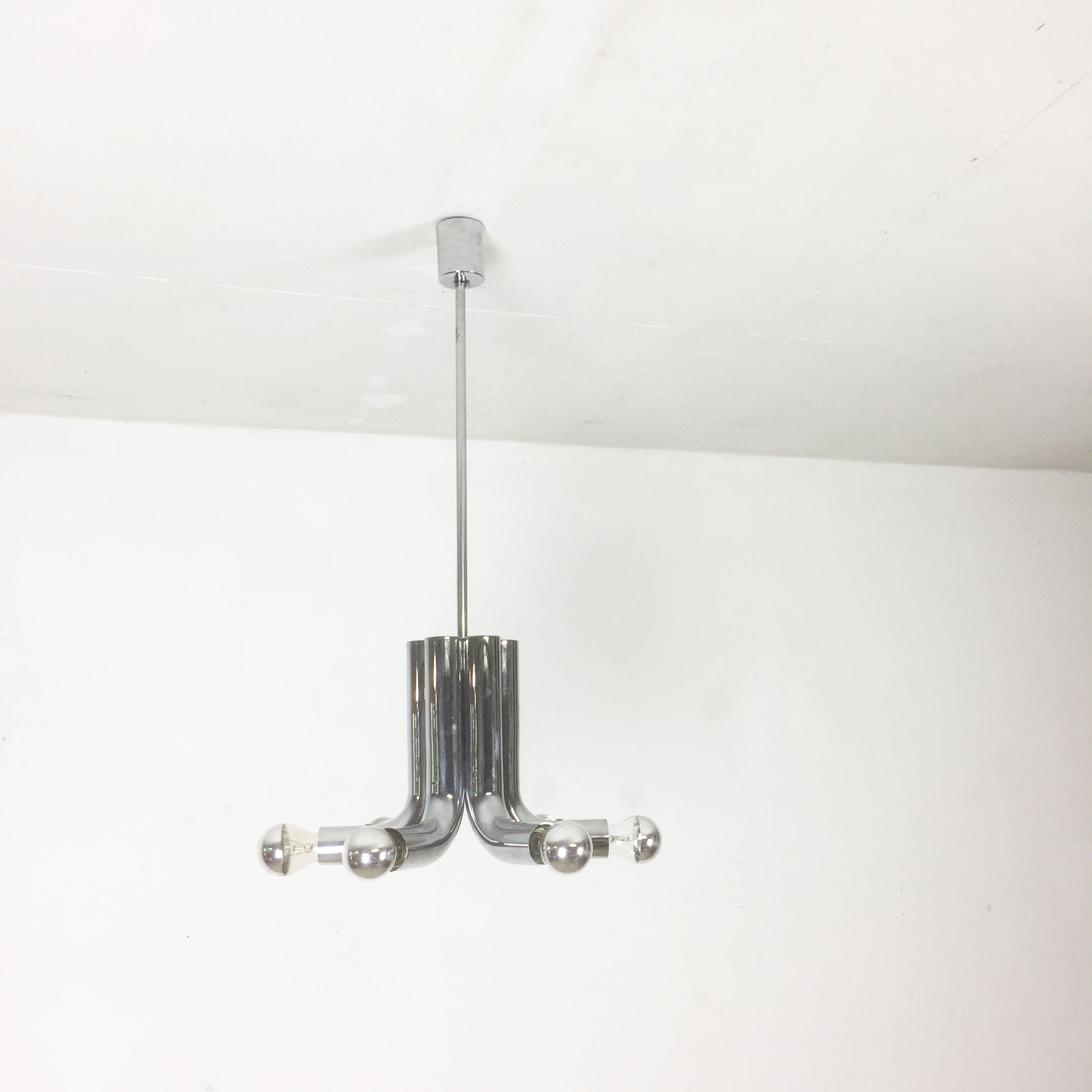 Modernist suspension chrome Sputnik of Cosack Lights