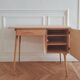 Bureau Baumann vintage rénové, années 60