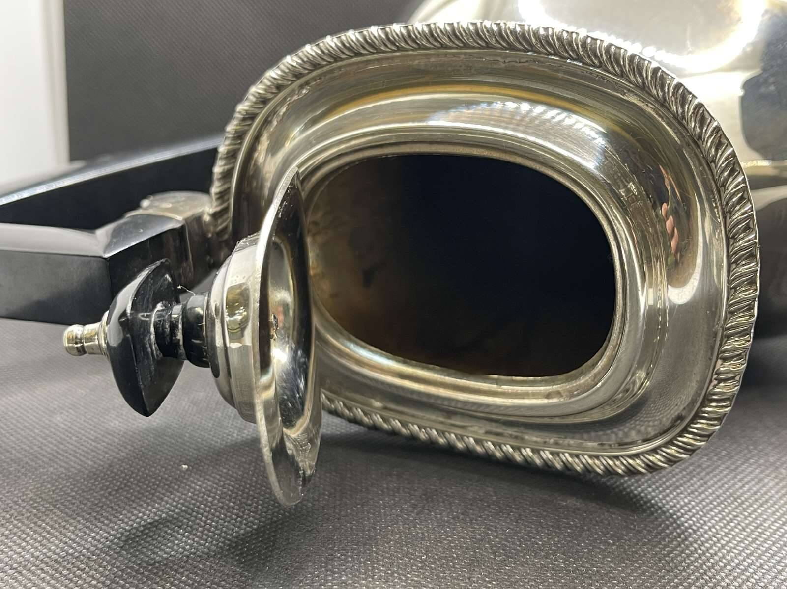 English silver metal jug from the 1930s