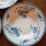 5 hollow plates Sarreguemines