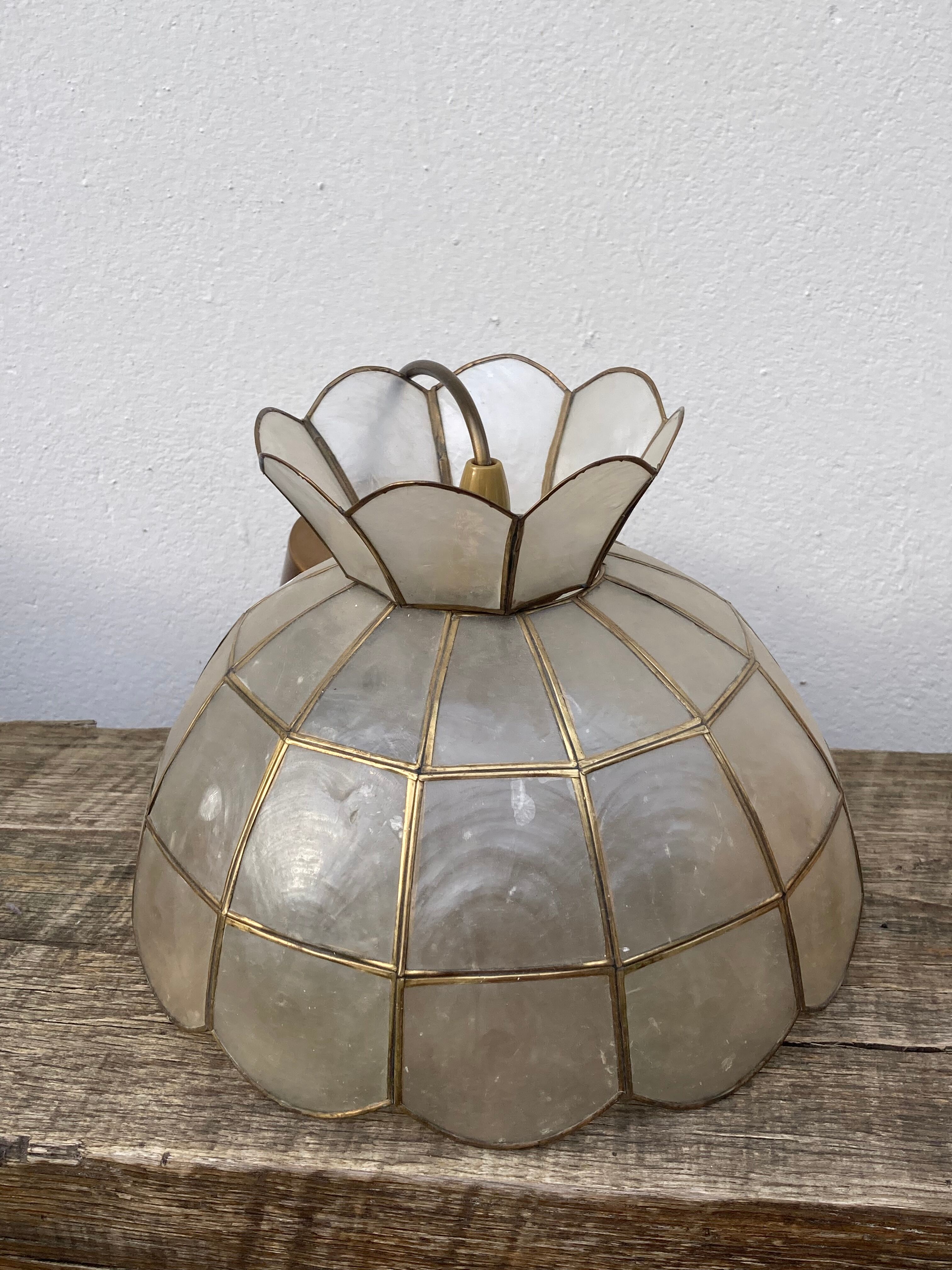 Suspension in mother-of-pearl and lotus brass 1950