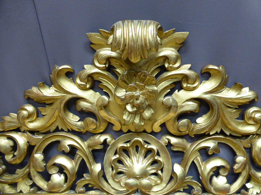 Mirror wooden gold XIX