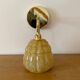 Vintage tulip wall lamp in yellow Clichy glass