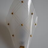 50s Arlus wall light in Perspex and brass
