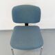 Vintage office chair in fabric and chrome from the 70s