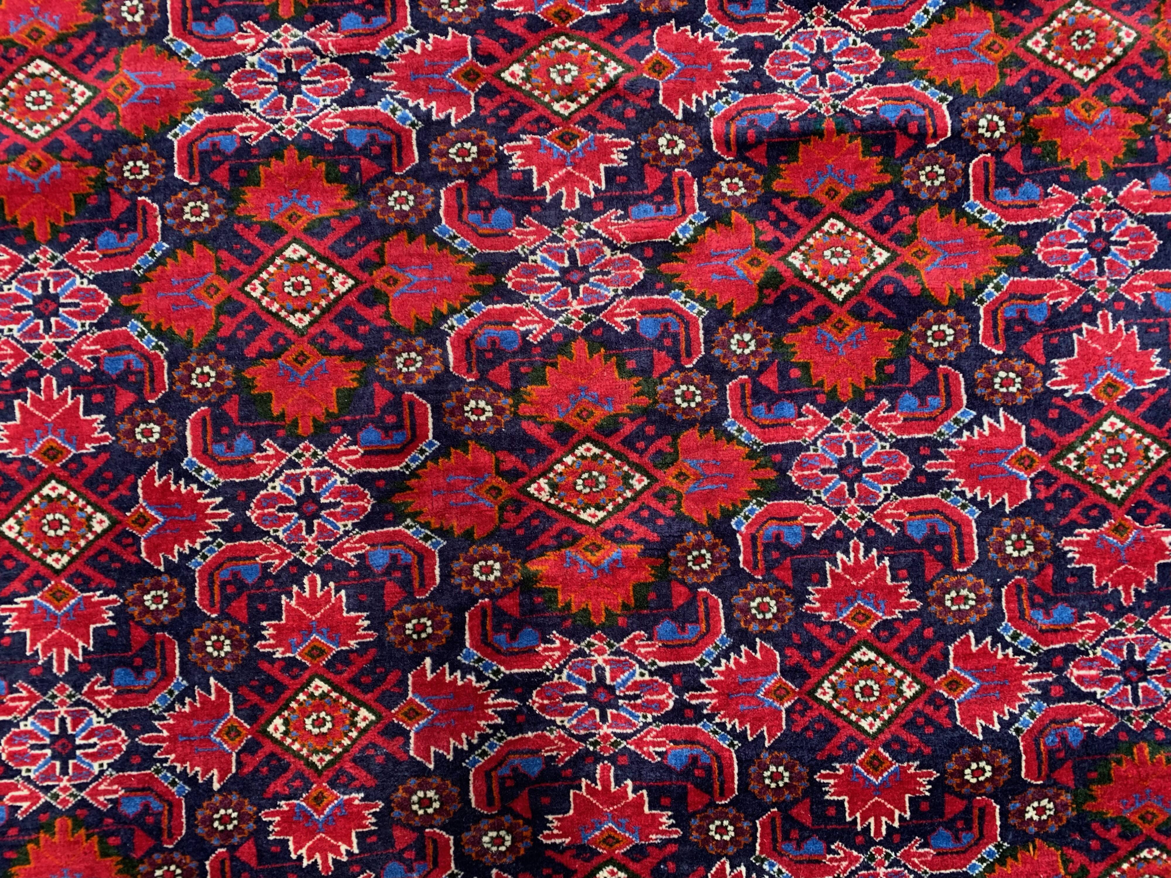 Vintage Turkoman Beshir Rug 245x170 cm